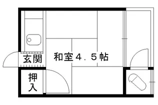若竹荘【7号室】の間取り