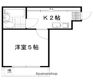 御所俵【203号室】の間取り