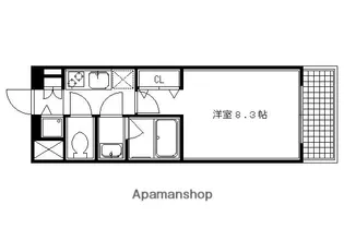 ベラジオ京都東山II【403号室】の間取り