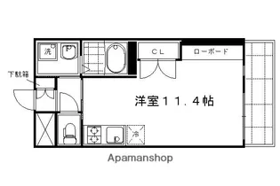 アクアプレイス京都西陣【204号室】の間取り