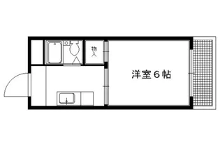 ヴィラ矢杉【206号室】の間取り