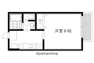 ドミール丸屋町【203号室】の間取り
