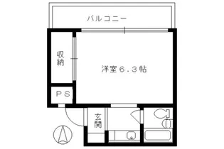 エクセレントビル夷川【205号室】の間取り