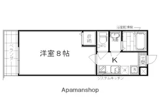アドミ西院【2階】の間取り