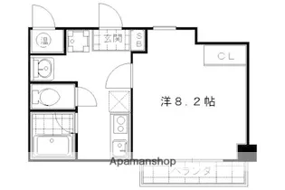シャントール二条【506号室】の間取り