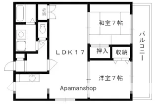 第1正美堂ビル【7階】の間取り