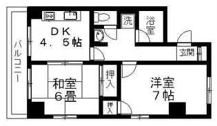 ロイヤルコーポ【3階】の間取り