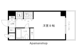 ダイヤモンドハウス西院【S702号室】の間取り