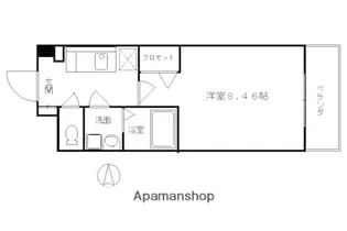 アーバンフラッツ五条堀川【2階】の間取り