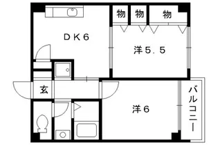 セントアミュー【203号室】の間取り