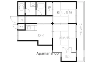 ウッドベルハイム【2-B号室】の間取り