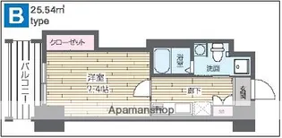 HF四条河原町レジデンス【412号室】の間取り