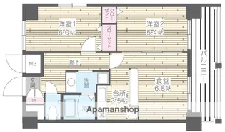 HF四条河原町レジデンス【1104号室】の間取り