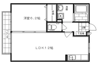 リバーサイド桂川【2階】の間取り