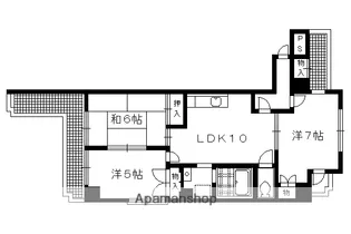 ヒルデン北山【303号室】の間取り