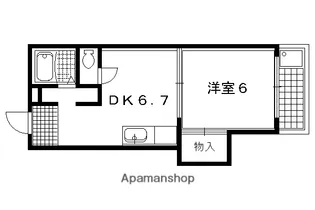 パパス永楽【101号室】の間取り