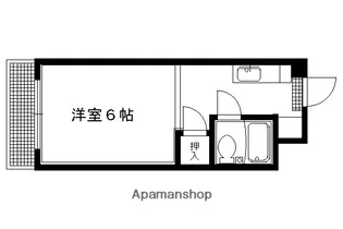 ロータリーマンション修学院【203号室】の間取り