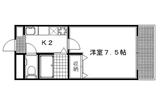 エクセレントビュー高野【402号室】の間取り
