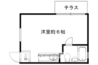 グリーンルーフ下鴨【201号室】の間取り