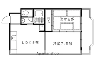 ADEST宝ヶ池【204号室】の間取り