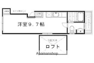 OML北山【201号室】の間取り
