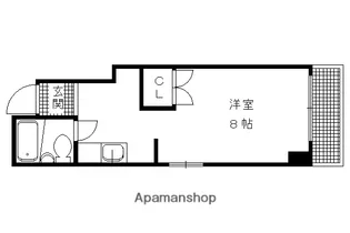 シンプルハイツベニス【4階】の間取り