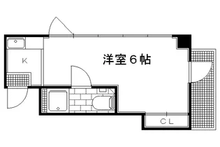 晃華ハイツ【535号室】の間取り