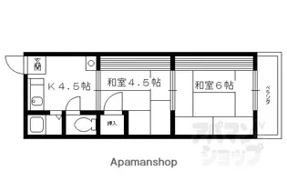 第一柊谷ハイツ【205号室】の間取り