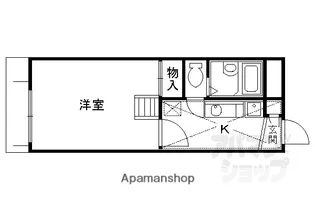 レオパレスMOONLIGHT【209号室】の間取り