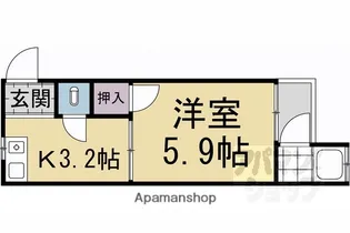 みやこハウス【7号室】の間取り