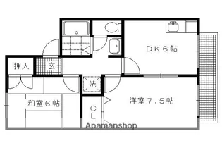 ディア・コート【202号室】の間取り