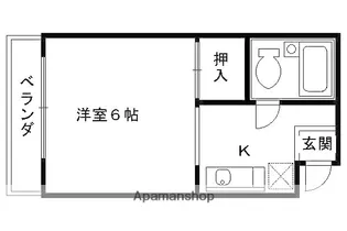 COSMO PALACE【202号室】の間取り