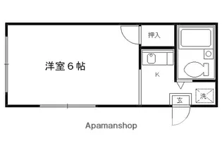 KAZ STUDIO【202号室】の間取り
