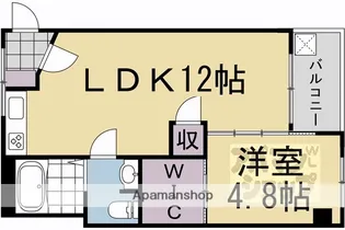 吉田山山荘【205号室】の間取り