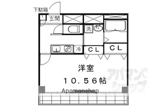 紫明ドミトリー【413号室】の間取り