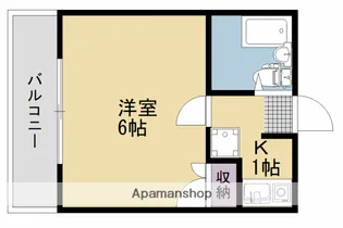 オルビスミソノ【202号室】の間取り