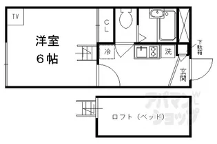 レオパレスウェルスTEN【2階】の間取り