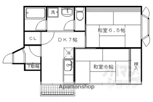 コスモ星の子ハイツ【406号室】の間取り