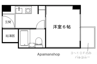 コスモリード京都今出川【607号室】の間取り