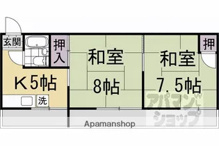 ハイツ修学院【2階】の間取り