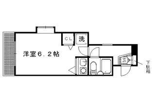 DETOMー1京大前II【201号室】の間取り