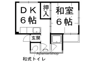 御土居マンション【415号室】の間取り