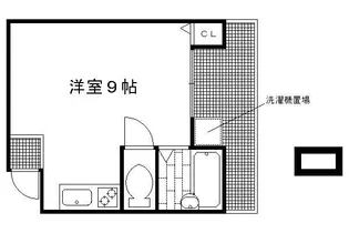 ウイング塔ノ段【101号室】の間取り