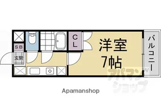 スカイハイツ中野【105号室】の間取り