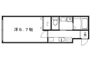 MESA VERDE 五辻【102号室】の間取り