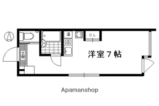 カンナヴィラ【201号室】の間取り