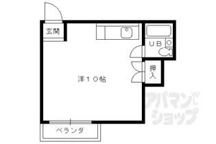 スチュディオ・エトレ88【3-A号室】の間取り