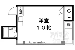 スチュディオ・エトレ88【3-B号室】の間取り