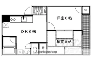 サンヴェール相国【1-A号室】の間取り