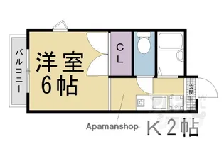 ヴォーヌング哲学の道【205号室】の間取り